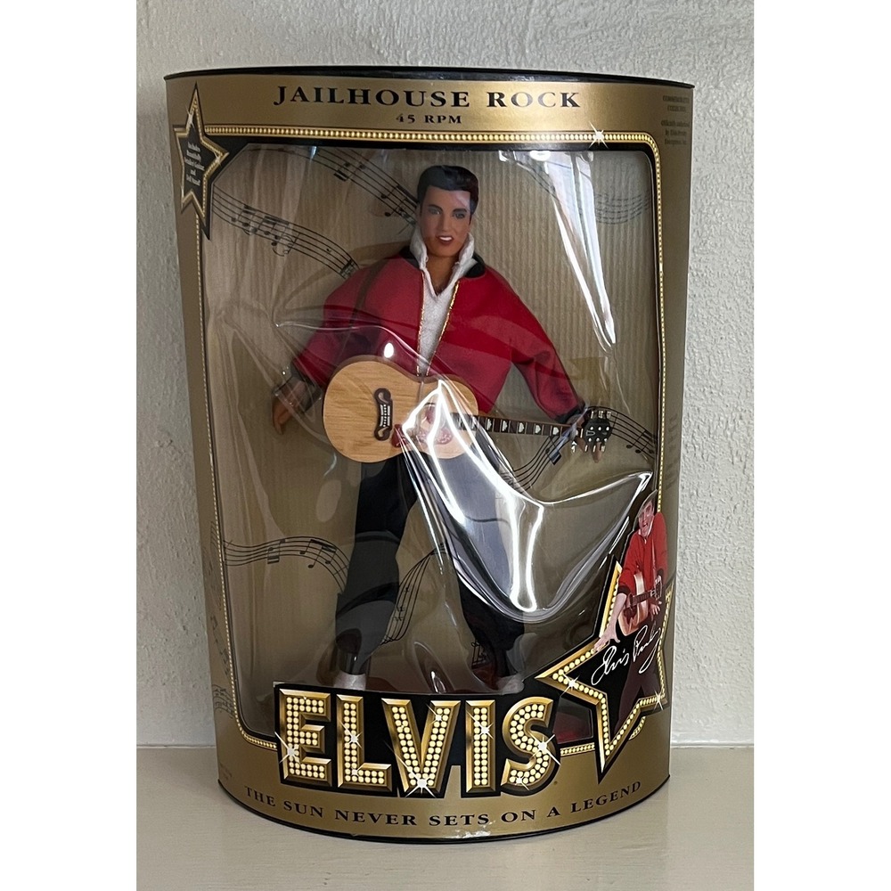 Hasbro Elvis Presley Teen Idol Doll 12" Pink Jacket 1993 Good Condition Boxed